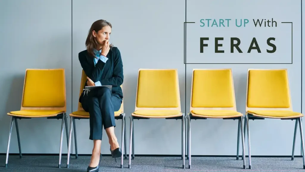 Woman waiting for job interview