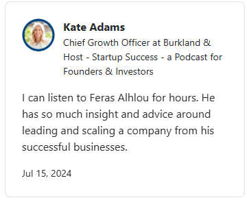 startup coach shout out